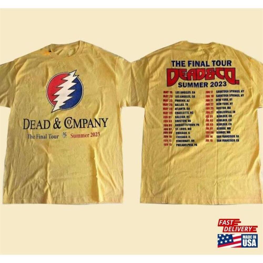 Dead And Company The Final Tour Summer 2023 Shirt Co Tshirt 2 Sided